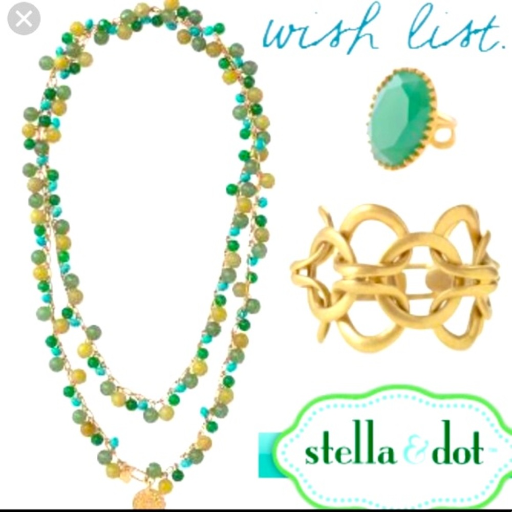 Stella & Dot | Retired Vintage Semi-precious Stone & Gold Coin Copa Neck… - Picture 4 of 16